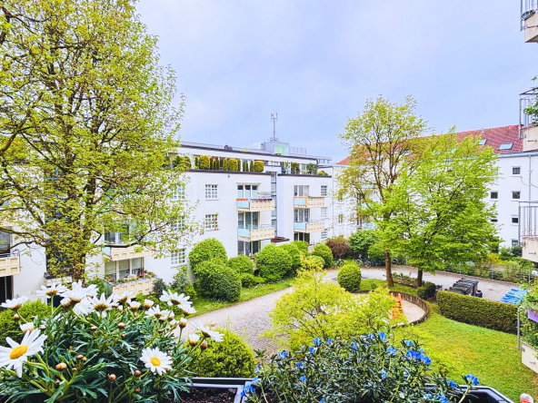 vom Balkon aus